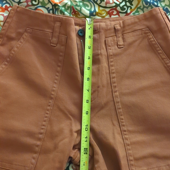 Everlane Size 8 Organic Cotton Utility Mid-Rise Straight Leg Pants Carob Brown - Picture 12 of 12